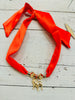 Bulldog Silk Scarf Necklace
