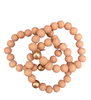 Wood Bead Trio Bracelet set