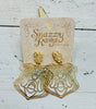 Gold Bulldog Earrings