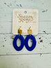 Royal Wooden Hoop Earring