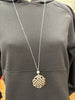 Pearl and Knot Weave Pendant Long Necklace