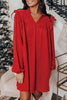 Holiday Red Ruffle Dress
