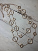 Gold Bold Geometric Long Necklace