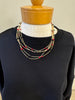 Red, Black, and Gold Necklace Set