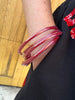 Red bangle bracelets