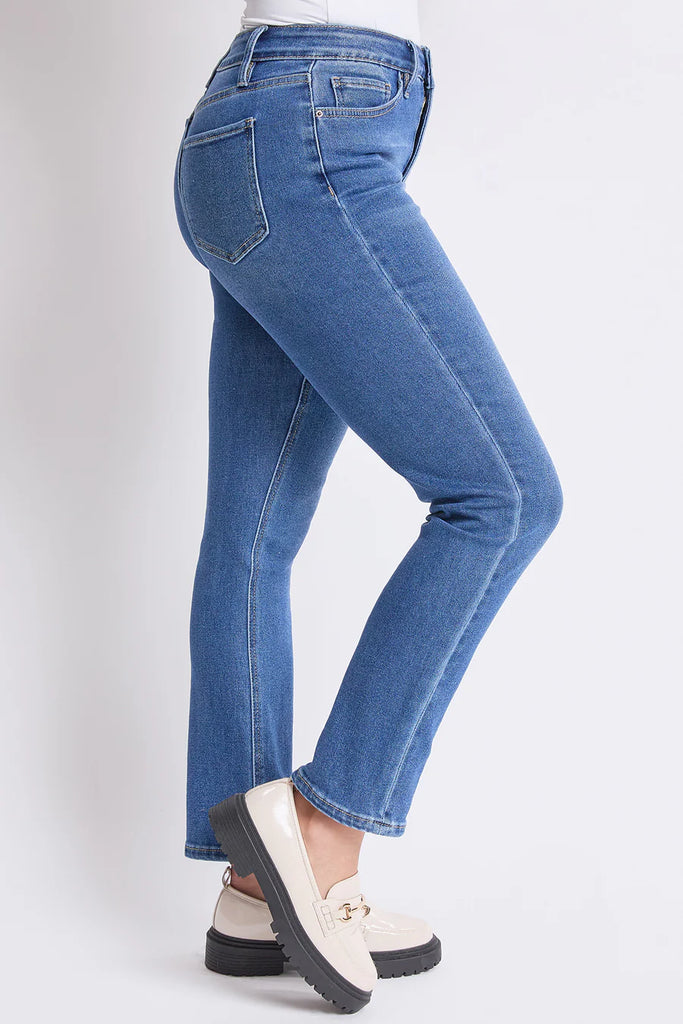 High Rise Slim Straight Jeans