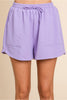 Textured Purple Shorts