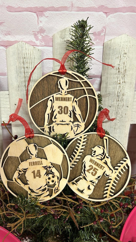 Custom Sports Ornament Pre-Order