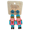 Beaded Nutcracker Statement Earrings