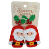 Beaded Santa Earrings