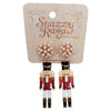 Gold Nutcracker Earrings