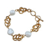 Pearl and Knot Chain Bracelet