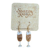 Acrylic Wine Glass Earrings