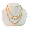 Layered Gold Necklace with Pearls