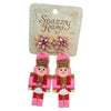 Beaded Nutcracker Statement Earrings