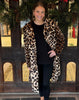 Leopard Print Midi Length Coat