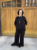 Raw Hem Wide Leg Pant