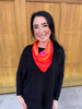 Pink and Orange Spring Silk Scarf