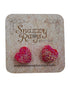 Glitter Heart Stud