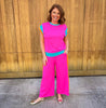 Hot Pink Color Block Set