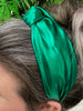 Metallic Green  knotted Headband