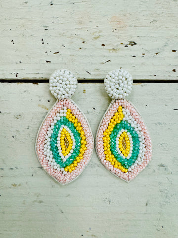 Beaded Rocket Earrings
