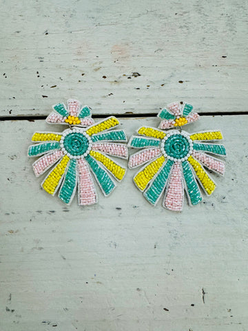 Beaded Rocket Earrings