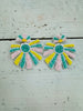 Beaded Pastel Leaf Earring