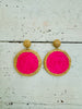Pink Twill Earring