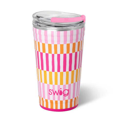 SWIG Large Glacier Stripe Iced Cup Coolie