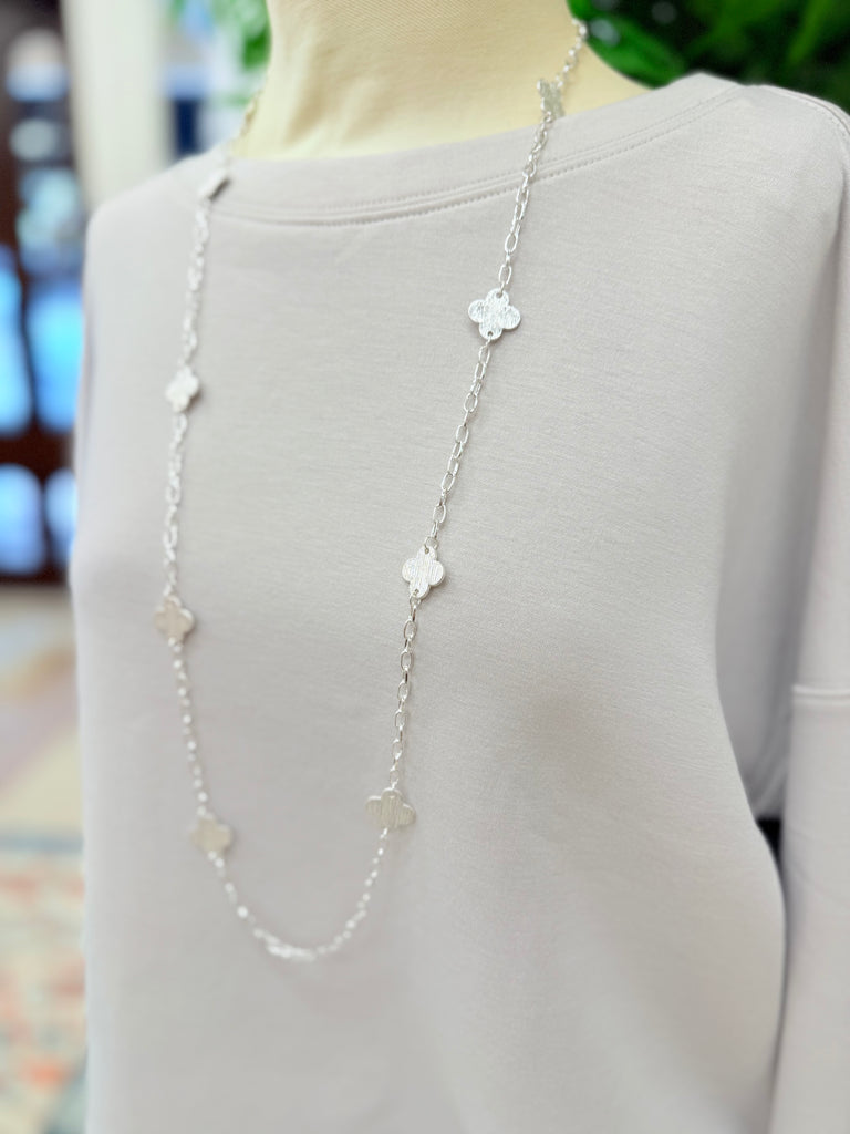 Long Quatrefoil Necklace
