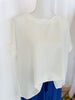 White Round Neck Airflow Top