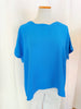 Electric Blue Round Neck Airflow Top