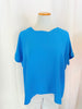 Electric Blue Round Neck Airflow Top