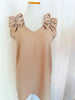 Ruffle Sleeve V Neck Top