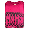 Hot Pink Checkered Mama Tee
