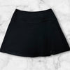 Black Pull On Stretch Knit Skort