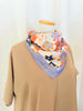 Groovy Lilac Daisy Silk Scarf