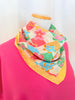 Groovy Yellow Daisy Silk Scarf