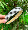 Gingham Printed Headband