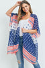 Red, White & Blue Kimono