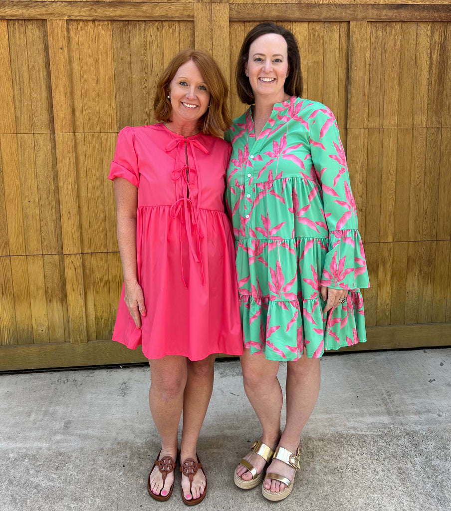 Tropical Days Dress In Green