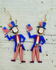 USA Gentleman Drop Earrings