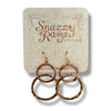 Double Circle Drop Earrings