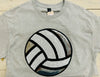 Volleyball Sequin Patch Short Sleeve Tee