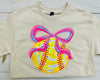 Softball With Bow Graphic Tee