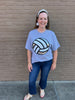 Volleyball Sequin Patch Short Sleeve Tee