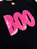 Pink BOO Sequin Patch Crewneck Sweatshirt
