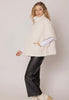 Cream Quilted Poncho