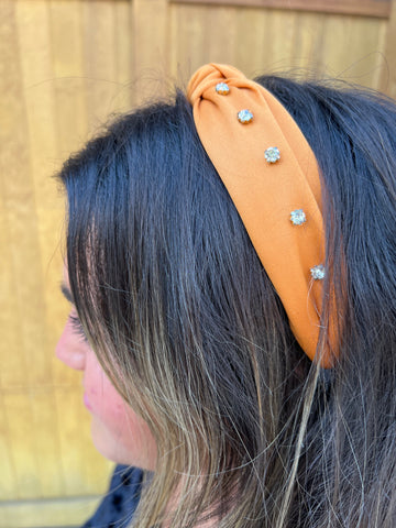 Orange + Purple football headband